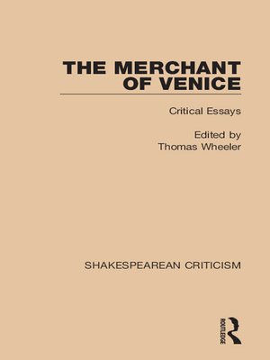 cover image of The Merchant of Venice